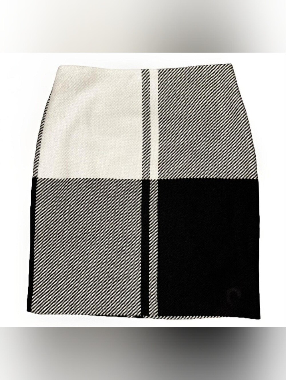 LOFT Black and White Block Pencil Skirt NEW Condition 6